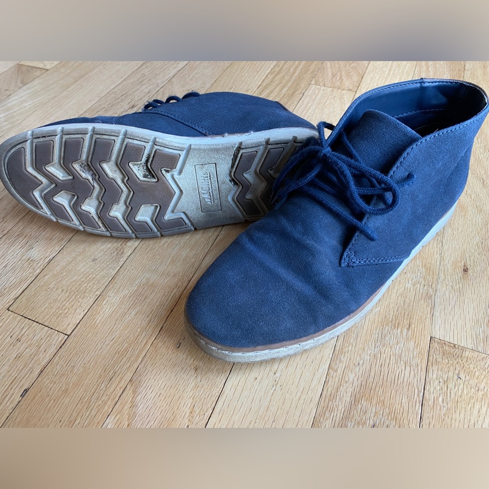 Cliffs blue “suede” (fabric) shoe